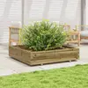 Image de Jardinière 110x110x26,5 Cm Bois De Pin Imprégné Vidaxl