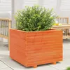 Image de Jardinière Cire Marron 60x60x49,5 Cm Bois De Pin Massif Vidaxl