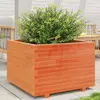 Image de Jardinière Cire Marron 70x70x49,5 Cm Bois De Pin Massif Vidaxl