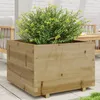 Image de vidaXL Jardinière 70x70x495 cm bois de pin imprégné jardinière dextérieur bac à fleurs boîte à plantes jardinière de 847367