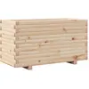 Image de Jardinière 90x40x49,5 Cm Bois De Pin Massif Vidaxl
