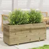 Image de Jardinière 110x40x49,5 Cm Bois De Pin Imprégné Vidaxl