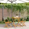 Image de Ensemble De Bistro 3 Pcs Gris Résine Tressée Et Bois Massif Vidaxl