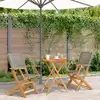 Image de Ensemble De Bistro 3 Pcs Gris Résine Tressée Et Bois Massif Vidaxl