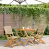 Image de Ensemble De Bistro 3 Pcs Beige Résine Tressée Et Bois Massif Vidaxl