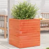 Image de Jardinière Cire Marron 40x40x46 Cm Bois De Pin Massif Vidaxl