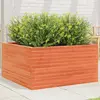 Image de Jardinière Cire Marron 90x90x46 Cm Bois De Pin Massif Vidaxl