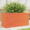 Image de Jardinière Cire Marron 90x40x46 Cm Bois De Pin Massif Vidaxl