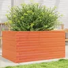 Image de Jardinière Cire Marron 90x60x46 Cm Bois De Pin Massif Vidaxl