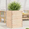 Image de Jardinière 50x50x68,5 Cm Bois De Pin Massif Vidaxl