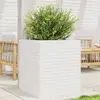 Image de Jardinière Blanc 60x60x68,5 Cm Bois De Pin Massif Vidaxl