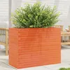 Image de Jardinière Cire Marron 90x40x68,5 Cm Bois De Pin Massif Vidaxl