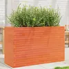 Image de Jardinière Cire Marron 110x40x68,5 Cm Bois De Pin Massif Vidaxl