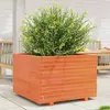Image de Jardinière Cire Marron 70x70x49,5 Cm Bois De Pin Massif Vidaxl