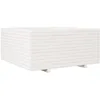 Image de Jardinière Blanc 100x100x49,5 Cm Bois De Pin Massif Vidaxl