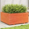 Image de Jardinière Cire Marron 100x100x49,5 Cm Bois De Pin Massif Vidaxl