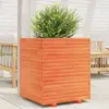 Image de Jardinière Cire Marron 60x60x72 Cm Bois De Pin Massif Vidaxl