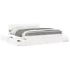 Image de vidaXL Lit avec tiroirs et matelas blanc 200x200 cm bois massif de pin 3281887