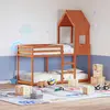 Image de Lit Superposé Sans Matelas Cire Marron 90x200 Cm Pin Massif Vidaxl