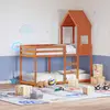 Image de Lit Superposé Sans Matelas Cire Marron 90x190 Cm Pin Massif Vidaxl