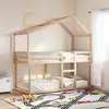Image de Lit Superposé Sans Matelas 90x200 Cm Bois De Pin Massif Vidaxl