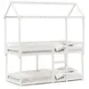 Image de Lit Superposé Sans Matelas Blanc 80x200 Cm Bois De Pin Massif Vidaxl