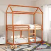 Image de Lit Superposé Sans Matelas Cire Marron 90x190 Cm Pin Massif Vidaxl