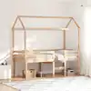Image de Lit Haut Sans Matelas 80x200 Cm Bois De Pin Massif Vidaxl