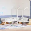 Image de Ensemble De Lit Et De Banc Avec Toit Sans Matelas 75x190 Cm Vidaxl