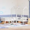 Image de vidaXL Ensemble de lit et de banc avec toit sans matelas 75x190 cm 3282184