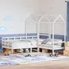 Image de Ensemble De Lit De Jour Et De Banc Et Toit Sans Matelas Blanc Vidaxl