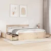 Image de vidaXL Cadre de lit sans matelas 200x200 cm bois massif de pin 3282336