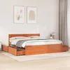 Image de vidaXL Cadre de lit sans matelas cire marron 180x200cm bois pin massif 3282341