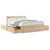 Image de Vidaxl cadre de lit sans matelas 140x190 cm bois de pin massif