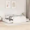 Image de Cadre De Lit Sans Matelas Blanc 120x190 Cm Bois De Pin Massif Vidaxl