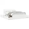 Image de Vidaxl cadre de lit sans matelas blanc 120x190 cm bois de pin massif