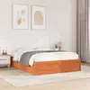 Image de Cadre De Lit Sans Matelas Cire Marron 140x200cm Bois Pin Massif Vidaxl