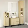 Image de Ensemble De Meubles De Salle De Bain 3 Pcs Chêne Sonoma Vidaxl