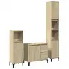 Image de Vidaxl ensemble de meubles de salle de bain 3 pcs chêne sonoma