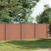 Image de vidaXL Panneau de clôture marron 526x186 cm WPC clôture de jardin clôture d'intimité panneau de clôture en WPC 3282800