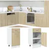 Image de Armoire À Tiroirs Inférieure "lyon" Chêne Sonoma 40 X 46 X 81,5 Cm Bois Vidaxl