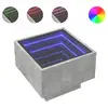 Image de Vidaxl table d'appoint et led gris béton 40x40x30 cm bois d'ingénierie