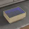 Image de Table Basse Avec Led Chêne Sonoma 70x50x30 Cm Bois D'ingénierie Vidaxl