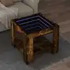 Image de Table Basse Avec Led Chêne Fumé 53x53x45 Cm Bois D'ingénierie Vidaxl