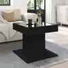 Image de Table Basse Avec Led Noir 50x50x45 Cm Bois D'ingénierie Vidaxl