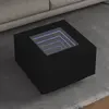 Image de Table Basse Avec Led Noir 60x60x40 Cm Bois D'ingénierie Vidaxl