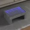 Image de Table Basse Avec Led Infini Gris Béton 70x50x30 Cm Vidaxl