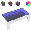 Image de Table Basse Avec Led Infini Blanc 90x50x30 Cm Vidaxl