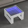 Image de Table Basse Avec Led Infini Blanc 50x53x30 Cm Vidaxl