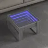 Image de Table Basse Avec Led Infini Sonoma Gris 50x53x30 Cm Vidaxl